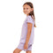 Girls summer pajama set Purple t-shirt +shorts